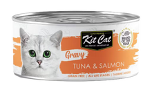Kit Cat Gravy Gato Grain-Free Atún y Salmón - Comida húmeda para gato