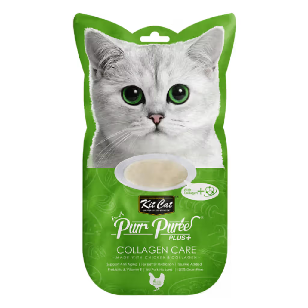 Kit Cat Purr Puree Plus+ Gato Grain-Free Pollo - Snack para gato