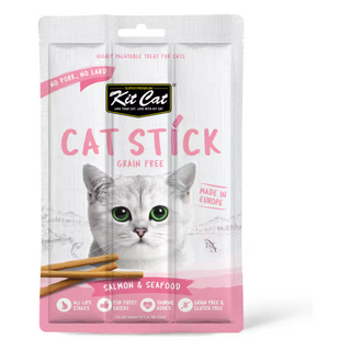 Kit Cat Stick Gato Salmón y Marisco Grain-Free - Snack para gato