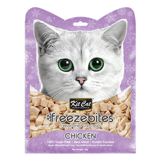 Kit Cat Freezebites Gato Frango Grain-Free - Snack para gato
