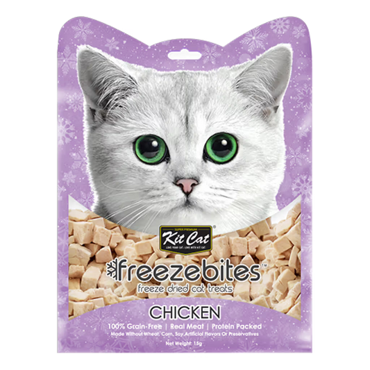 Kit Cat Freezebites Gato Frango Grain-Free - Snack para gato