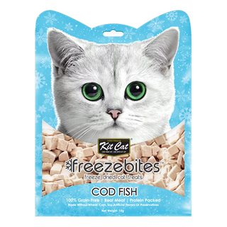 Kit Cat FreezeBites Gato Bacalao Grain-Free - Snack para gato