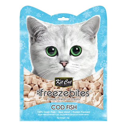 Kit Cat FreezeBites Gato Bacalao Grain-Free - Snack para gato