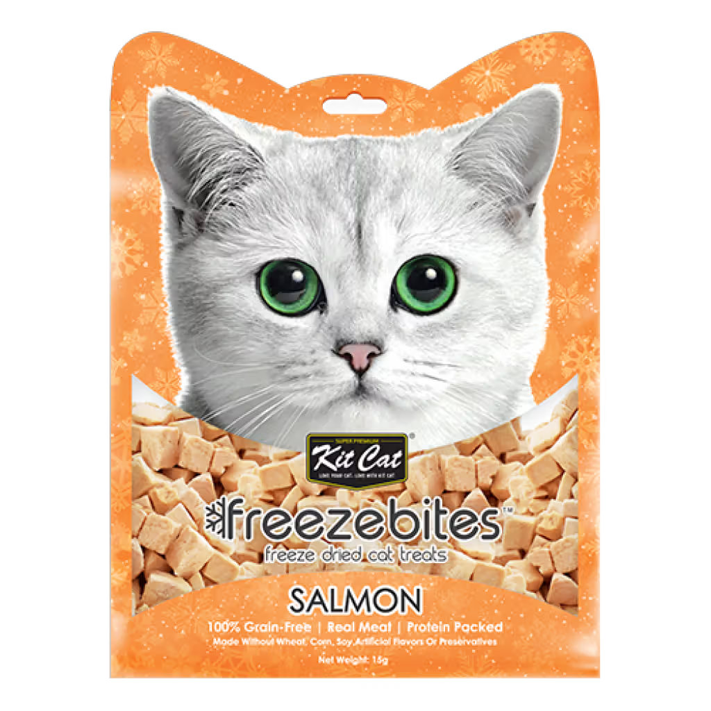 Kit Cat FreezeBites Gato Salmón Grain-Free - Snack para gato