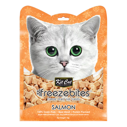 Kit Cat FreezeBites Gato Salmón Grain-Free - Snack para gato