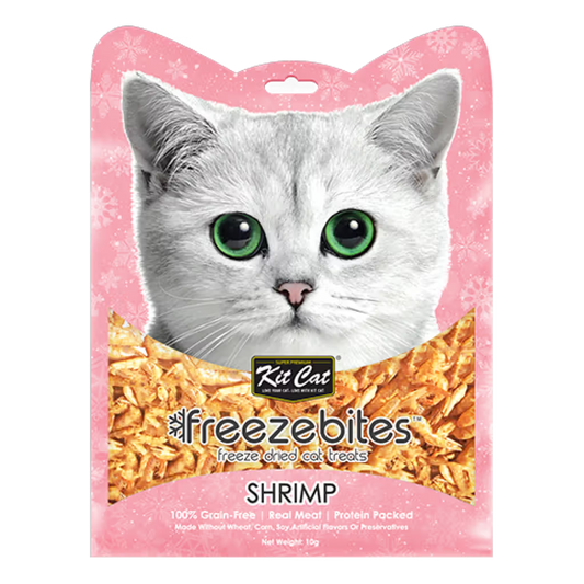 Kit Cat FreezeBites Gato Camarão Grain-Free - Snack para gato
