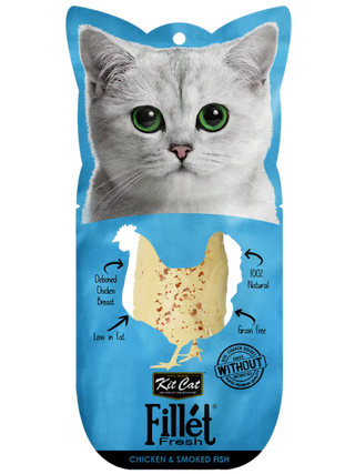 Kit Cat Fillet Fresh Gato Grain-Free Pollo y Pescado Ahumado - Comida húmeda para gato