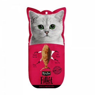 Kit Cat Fillet Fresh Gato Atum e Peixe Fumado Grain-Free - Ração húmida para gato