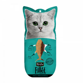 Kit Cat Fillet Fresh Gato Atum e Fibra Grain-Free - Ração húmida para gato para controlo de bolas de pelo