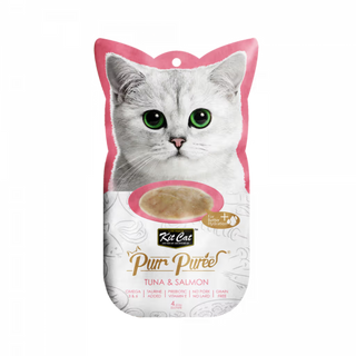 Kit Cat Purr Puree Gato Grain-Free Atún y Salmón - Comida húmeda para gato