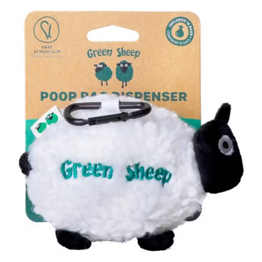 Green Sheep Sheep Dispenser - Dispensador de bolsas para excrementos