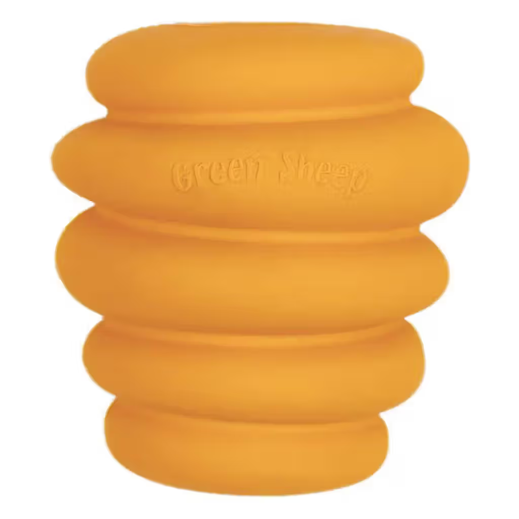 Green Sheep Natural Rubber Ball - Yellow - Pelota para perro
