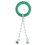 Green Sheep Natural Rubber Hoop Rope Toy - Green - Juguete para perro