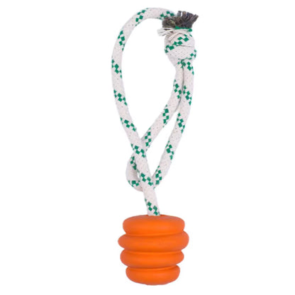 Green Sheep Natural Rubber Ball Rope Toy - Juguete para perro