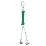 Green Sheep Natural Rubber Bone Rope Toy - Green - Juguete para perro