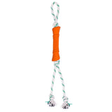 Green Sheep Natural Rubber Bone Rope Toy - Orange - Juguete para perro