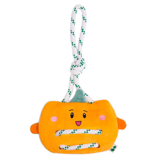 Green Sheep Pumpkin - Juguete para perro sin relleno