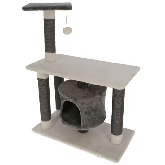 Kerbl Jade Darklight - Cat scratching post with two platforms