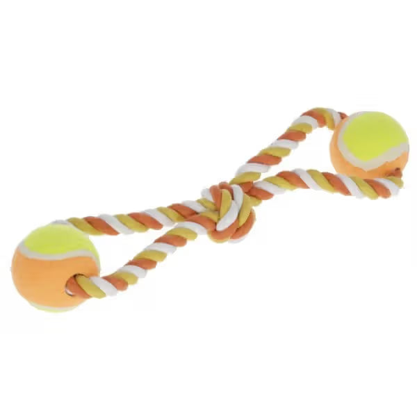 Kerbl Brinquedo de cordas e bolas - Brinquedo para cão