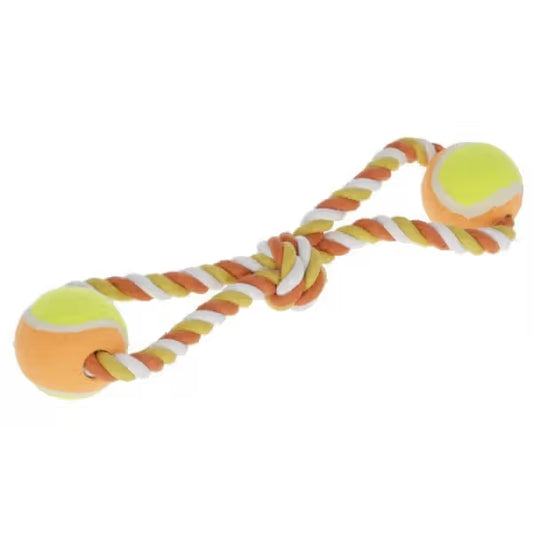 Kerbl Brinquedo de cordas e bolas - Juguete para perro