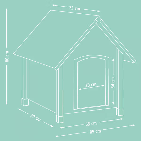 Kerbl Caseta de Madera para Perro