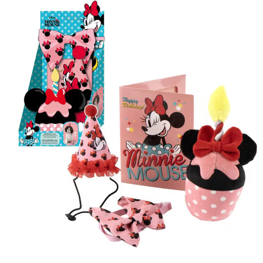Disney & Warner Bros Kit de Aniversário com Brinquedos Minnie Mouse - Birthday kit for dogs and cats