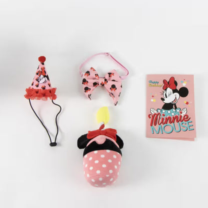 Disney & Warner Bros Kit de Aniversário com Brinquedos Minnie Mouse - Birthday kit for dogs and cats