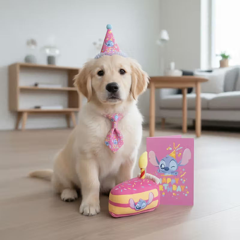 Disney & Warner Bros Kit de Aniversário com Brinquedos Stitch - Birthday kit for dogs and cats