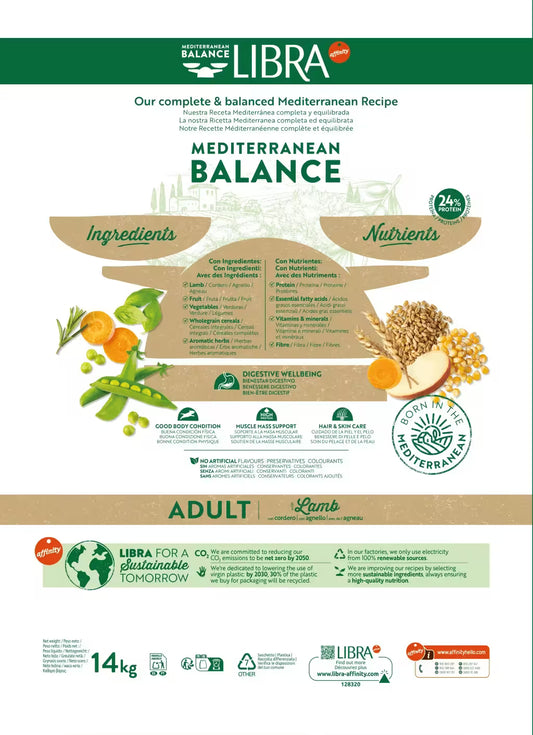 Ração para Cão Libra Dog Adult | Lamb | 14 kg