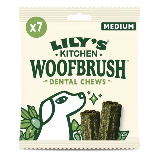 Lilys Kitchen Woofbrush Dental Chews Medium - Dental chews for dogs