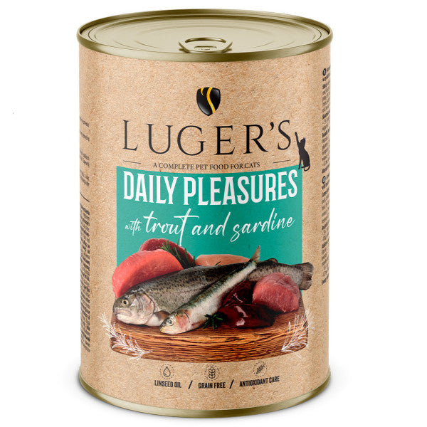 Luger's Daily Pleasures - Wet Food for Adult Cats - Trout and Sardine 400g
