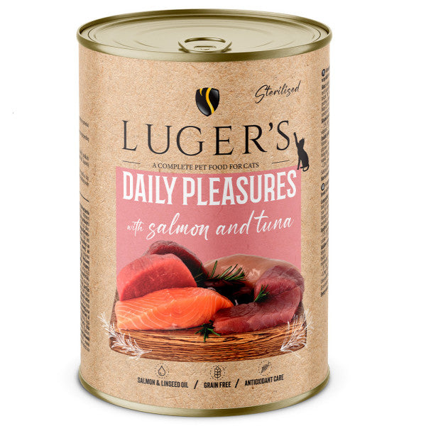 Luger's Daily Pleasures - Alimento húmedo para gato esterilizado - Salmón y atún 400 g