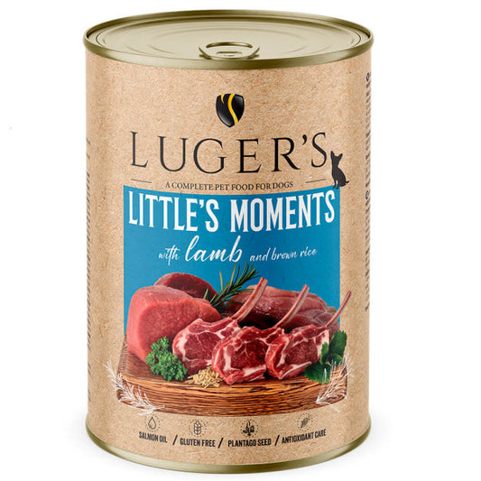 Luger's Little's Moments - Wet Food for Mini Adult Dogs - Lamb and Brown Rice 400g