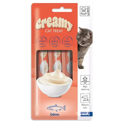 M-Pets Creamy Gato Salmão - Snack para gato