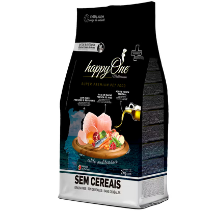 HappyOne Mediterranem Gato Aves Grain-Free - Pienso seco para gato