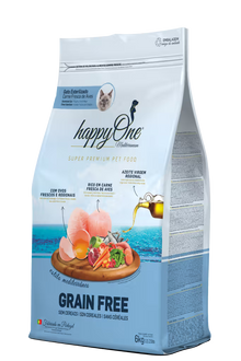 HappyOne Mediterraneum Gato Adulto Esterilizado Grain-Free Aves - Pienso seco para gatos esterilizados