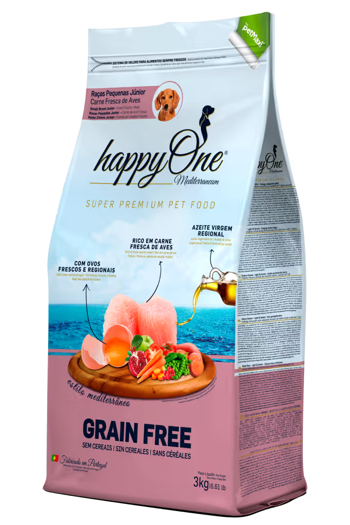 HappyOne Mediterraneum Perro Razas Pequeñas Grain-Free Aves - Pienso seco para perro