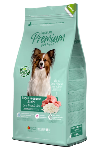 HappyOne Premium Raças Pequenas Cão Cachorro Aves - Ração seca para cão