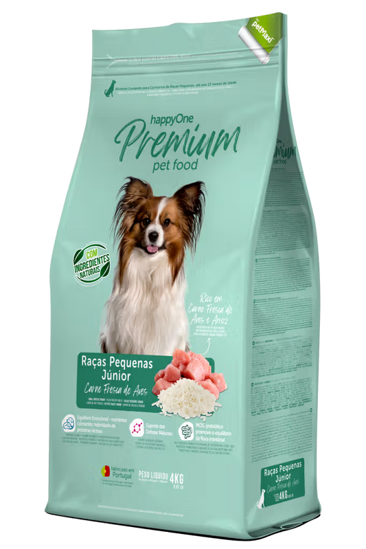HappyOne Premium Raças Pequenas Cão Cachorro Aves - Ração seca para cão