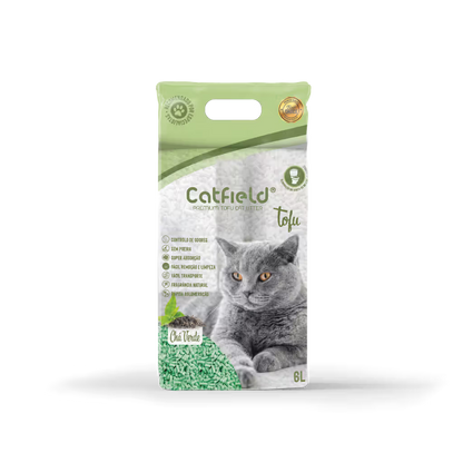 Catfield Premium Tofu Gato Chá Verde - Areia para gato