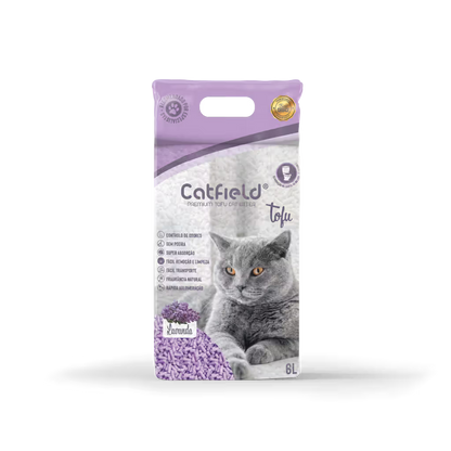 Catfield Premium Cat Litter Tofu Gato Lavanda - Areia para gato