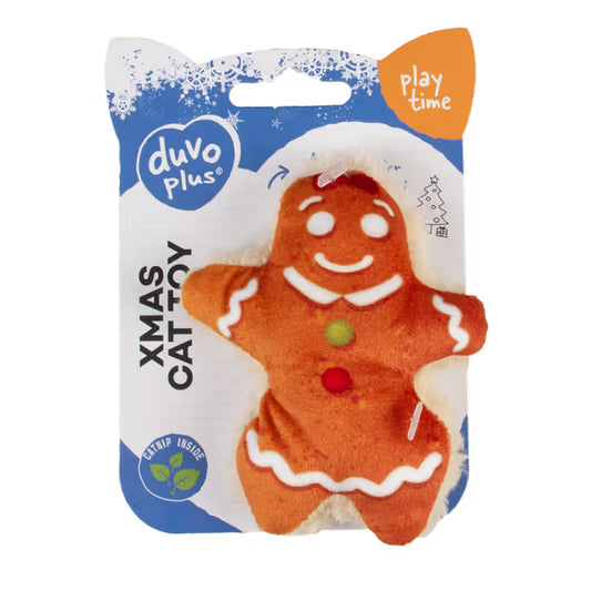 Duvo Plus Mulher Biscoito em Peluche com Catnip para Gatos - Brinquedo para gato com catnip
