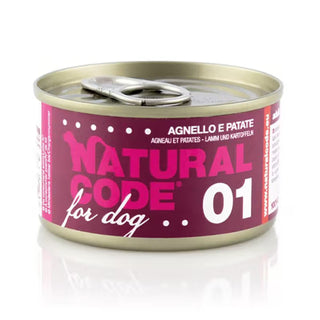 Natural Code 01 Cão Borrego e Batata - Ração húmida para cão
