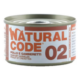 Natural Code 02 - Alimento Húmido para Gato - Frango e Camarão