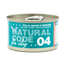 Natural Code 04 - Alimento Húmido para Cão - Frango, Vaca e Vegetais