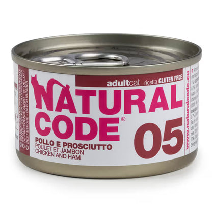 Natural Code 05 Gato Pollo y Jamón - Comida húmeda para gatos