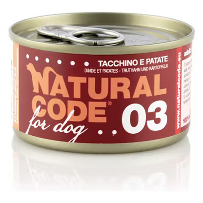Natural Code 03 Dog Turkey and Potato - Wet dog food