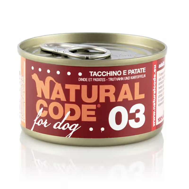 Natural Code 03 Cão Peru e Batata - Ração húmida para cão