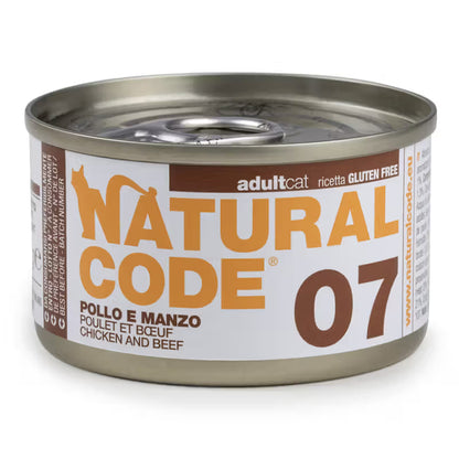 Natural Code 07 Gato Pollo y Vacuno - Comida húmeda para gatos