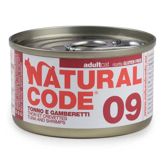 Natural Code 09 - Alimento Húmido para Gato - Atum e Camarão